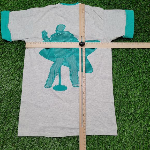 VTG 80s Elvis Presley T-Shirt Womens Small Single Stitch USA Made Ringer Tee - Picture 6 of 10